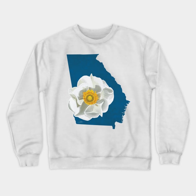 Georgia Cherokee Rose Crewneck Sweatshirt by Lavenderbuttons